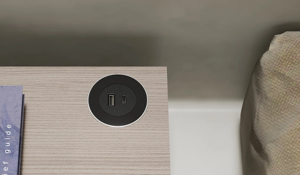 presa comodino camera hotel  asa plastici versadot presa comodino